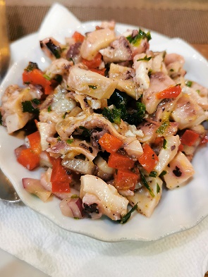 Octopussalat als Vorspeise