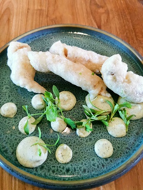 Makrelenstreifen in Backteig